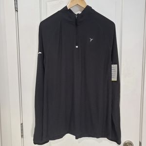 Old Navy Active Black 1/4 Zip Pullover - Large